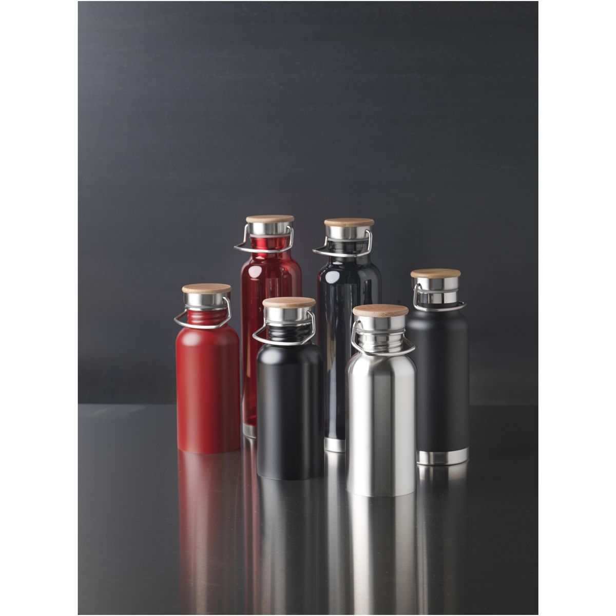 Botellas térmicas de acero inoxidable de 480 ml con aislamiento al vacío de cobre