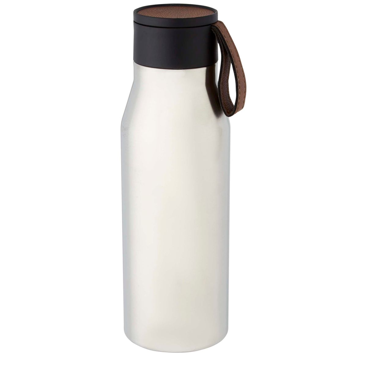 Botellas térmicas de acero inoxidable y piel sintética con aislamiento al vacío de cobre, 500 ml