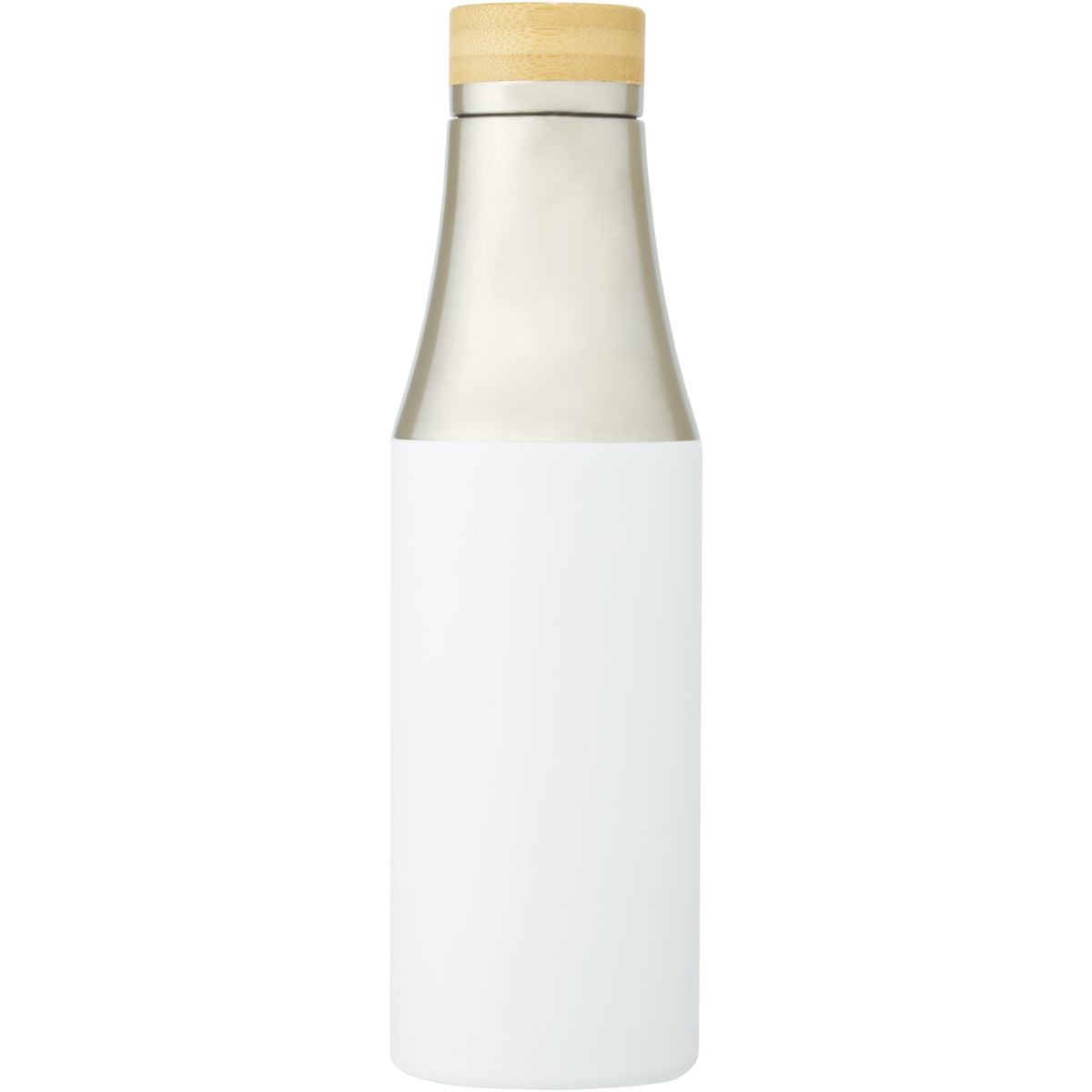Botellas térmicas de acero inoxidable y bambú con aislamiento al vacío de cobre, 540 ml