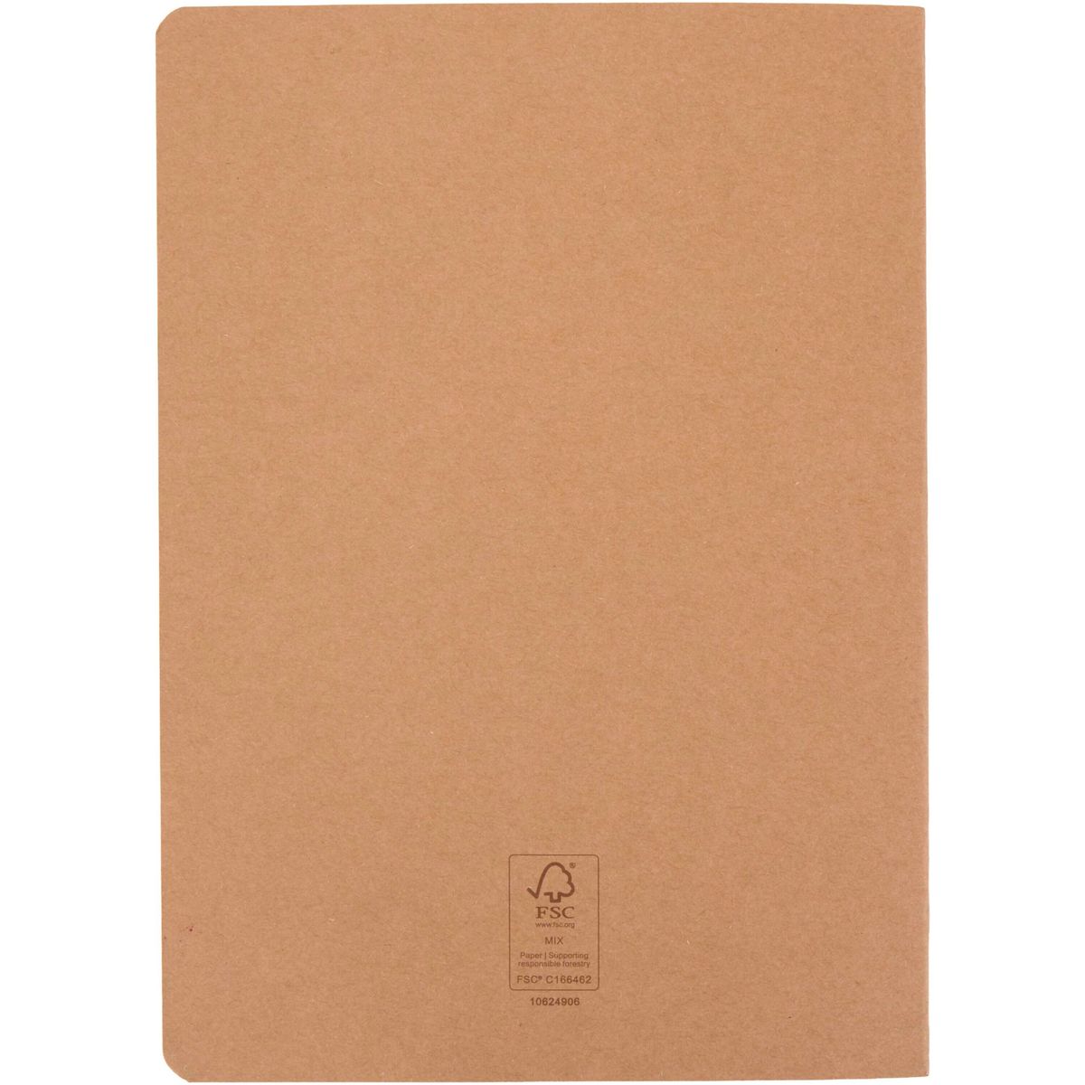 Cuadernos con tapa de cartón kraft, 32 hojas de rayas, 14 x 20,5 cm