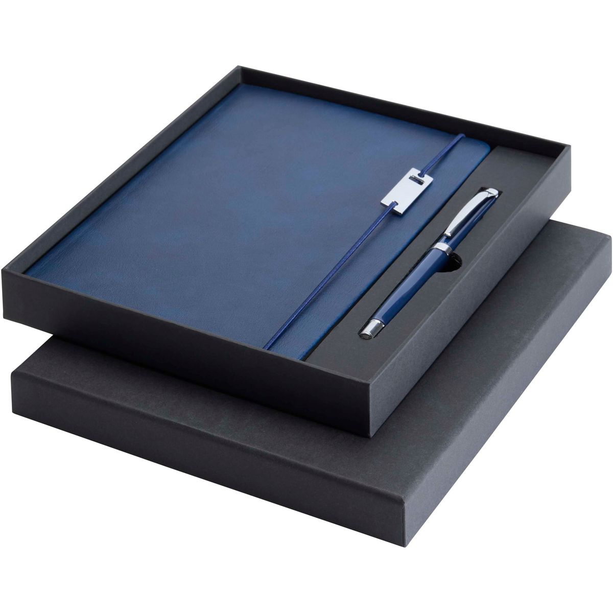 Sets de cuaderno A5 y bolígrafo roller con recambio extra