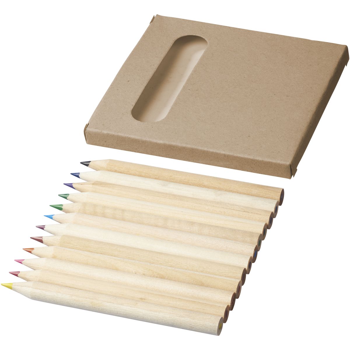 Sets de 12 lápices de colores de madera de álamo