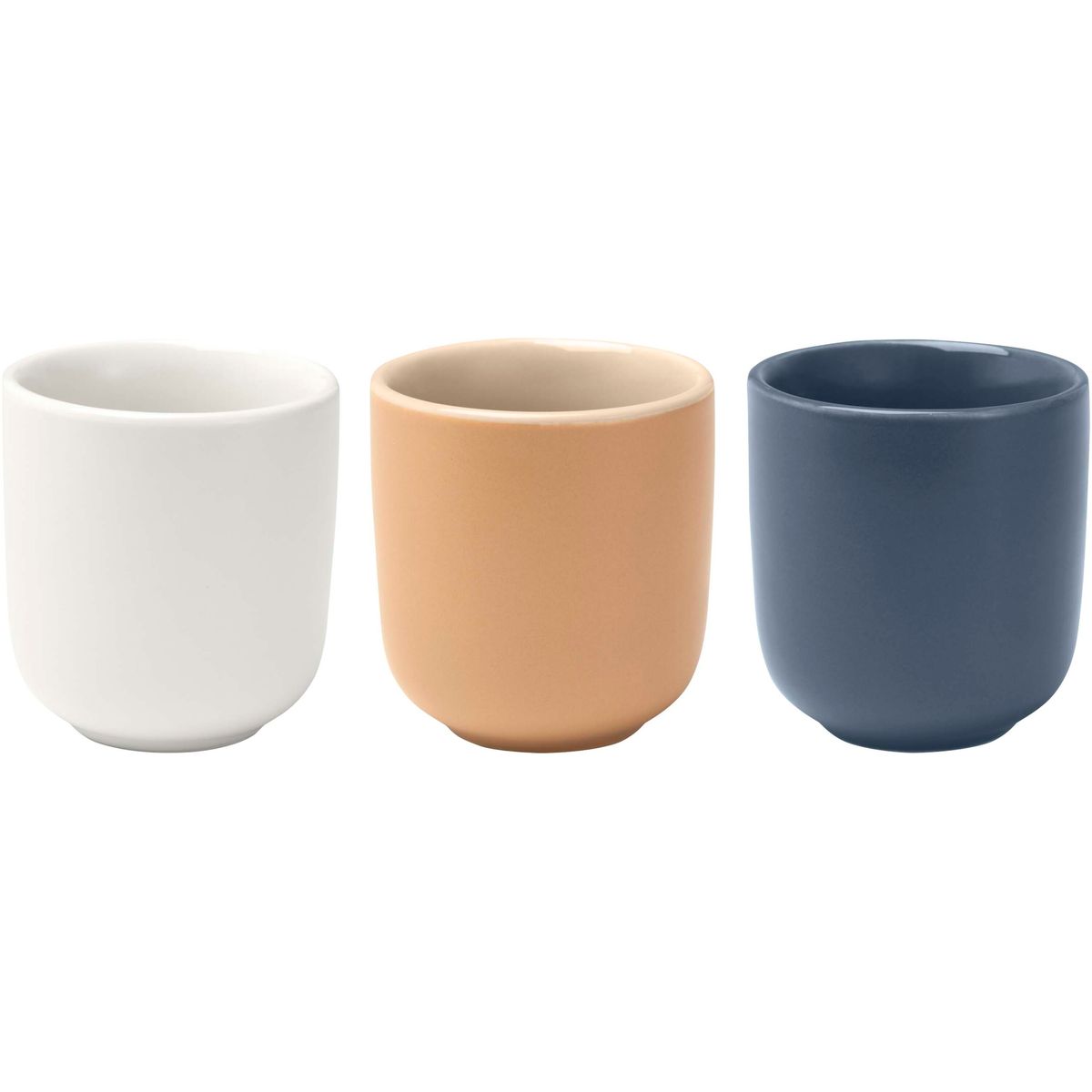 Sets de 2 tazas de espresso de cerámica de 90 ml con acabado mate