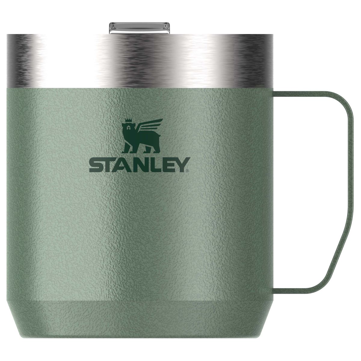 Tazas de camping Stanley 1913 de acero inoxidable de 350 ml con tapa para beber