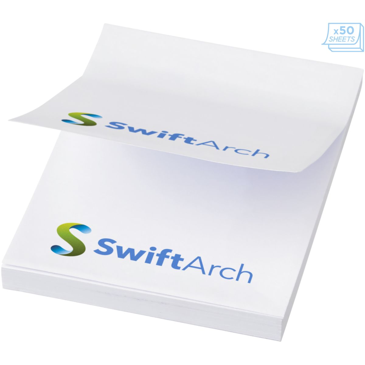 Notas adhesivas de 50 x 75 mm, 80 g/m²