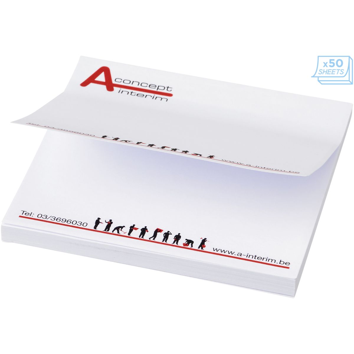 Notas adhesivas de 75 x 75 mm, 80 g/m²