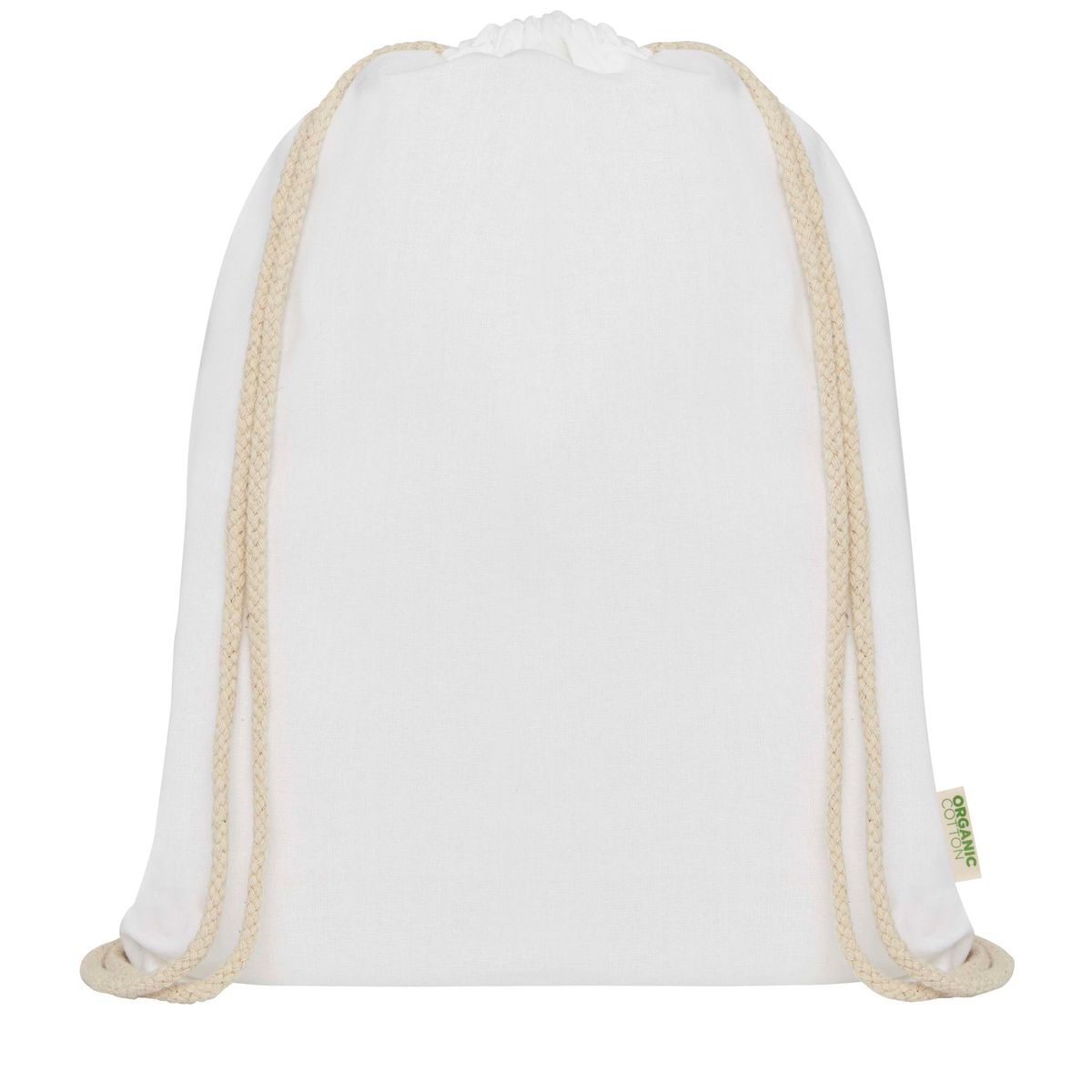 Mochilas de cuerdas de algodón orgánico, 140 g/m², 5 litros