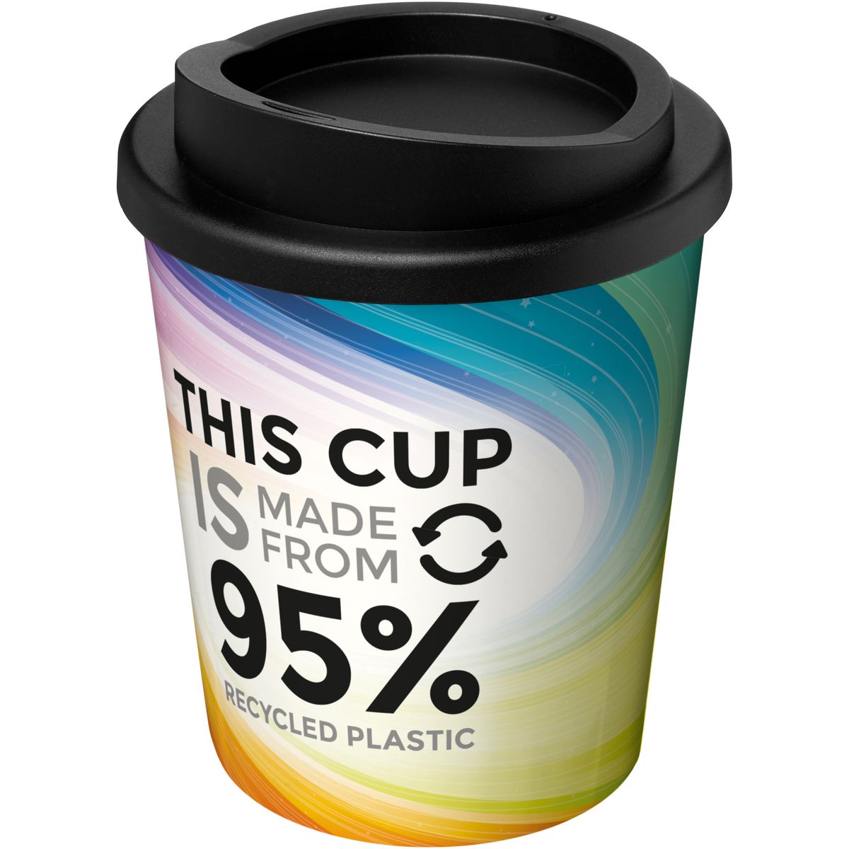 Vasos térmicos de plástico reciclado al 95%, 250 ml