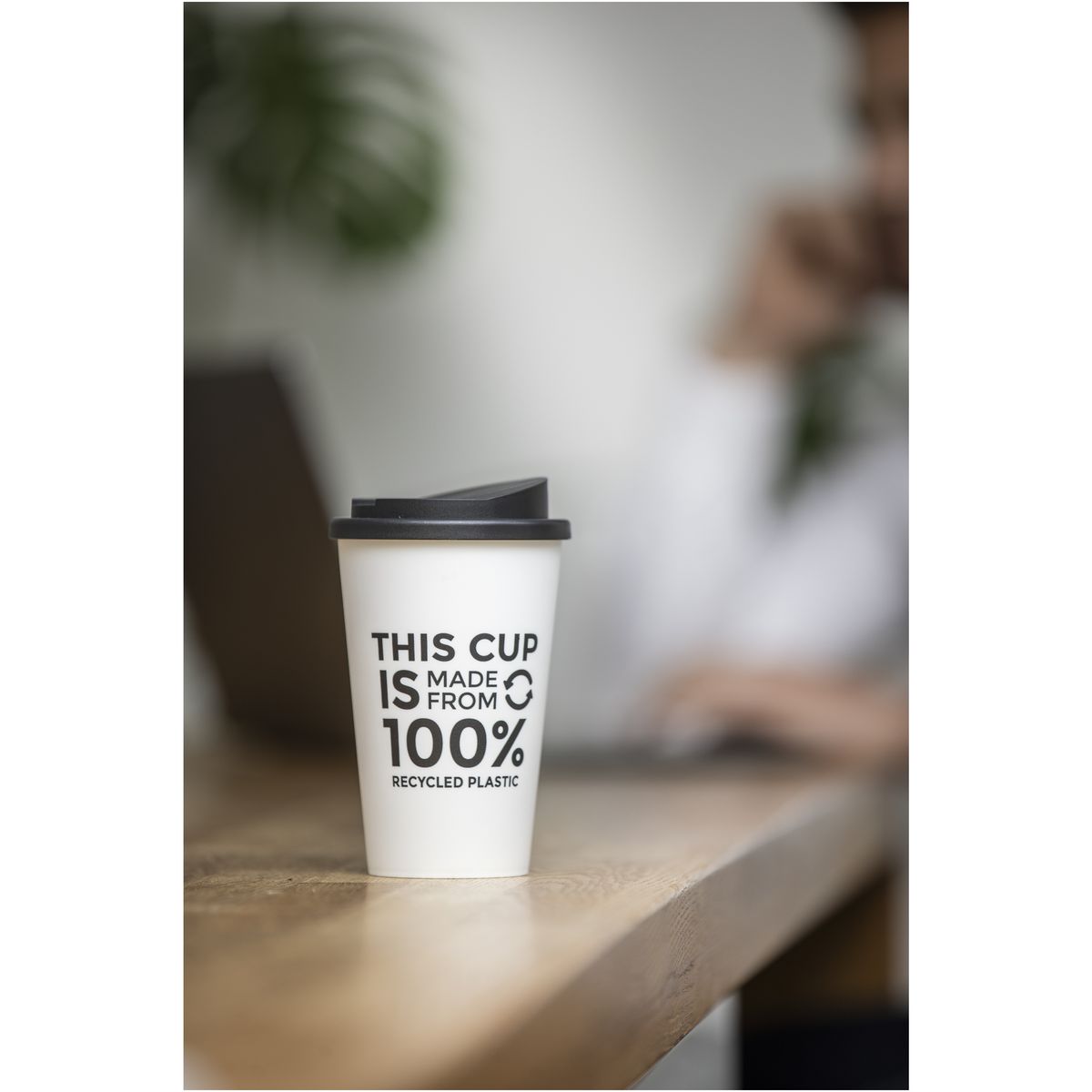 Vasos térmicos de 350 ml de plástico 100% reciclado