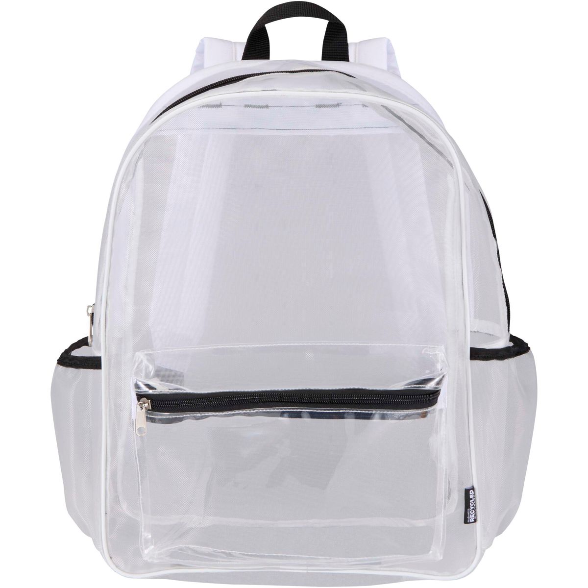 Mochilas transparentes de malla reciclada, 18 litros