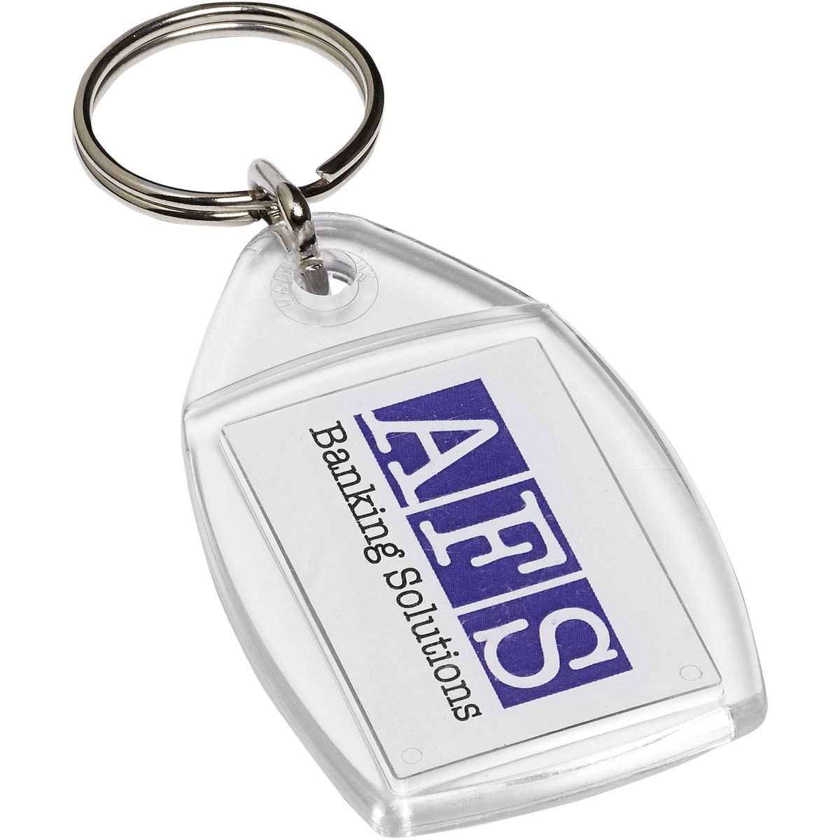 Llaveros transparentes con inserto de 3,5 x 2,4 cm