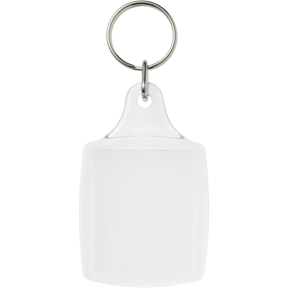 Llaveros transparentes con inserto de 4,5 x 3,5 cm