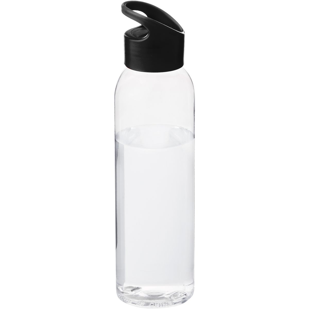 Botellas transparentes de Tritan de 650 ml con detalle de color y asa de transporte