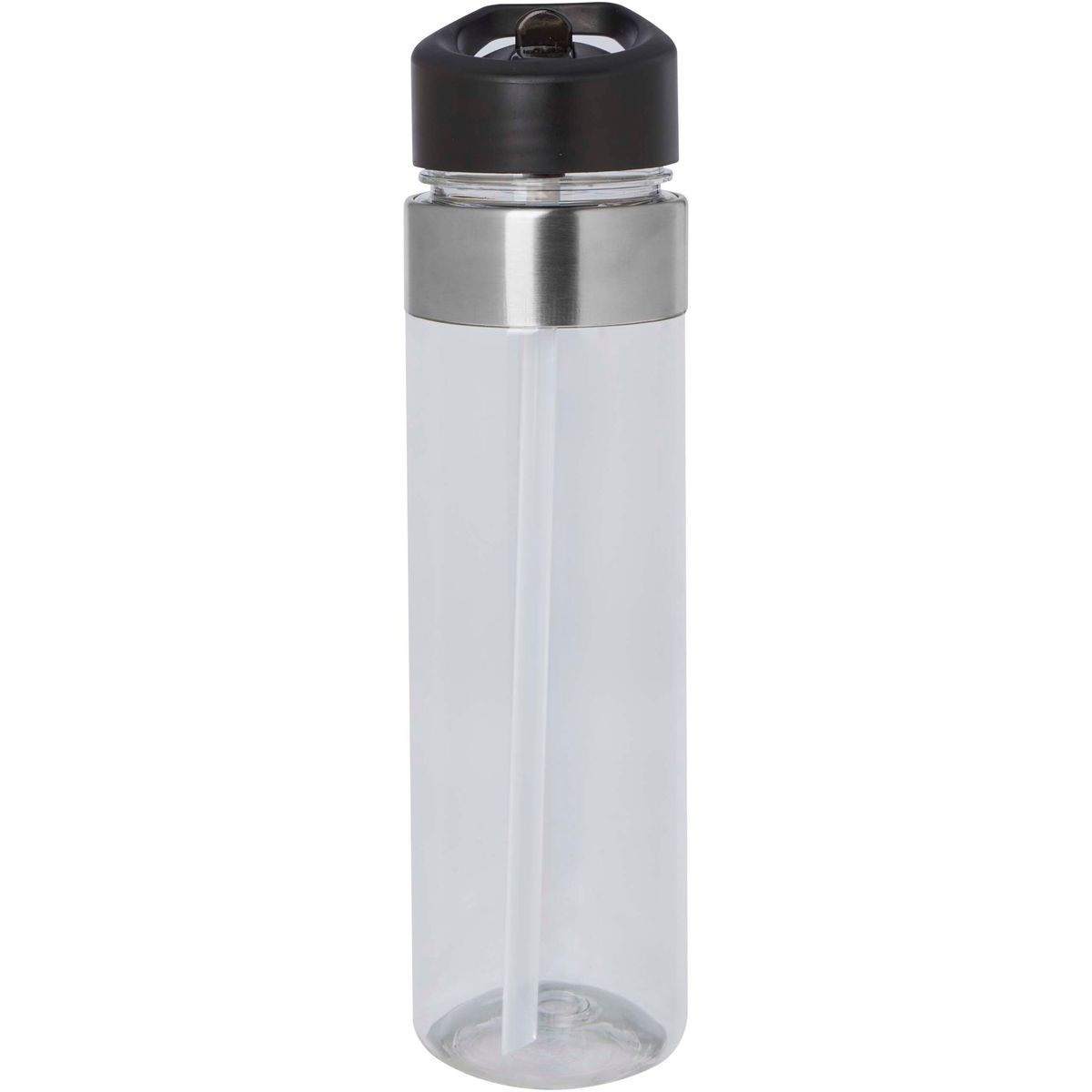 Botellas de agua de Tritan de 650 ml con tapa de boquilla y detalles de acero inoxidable
