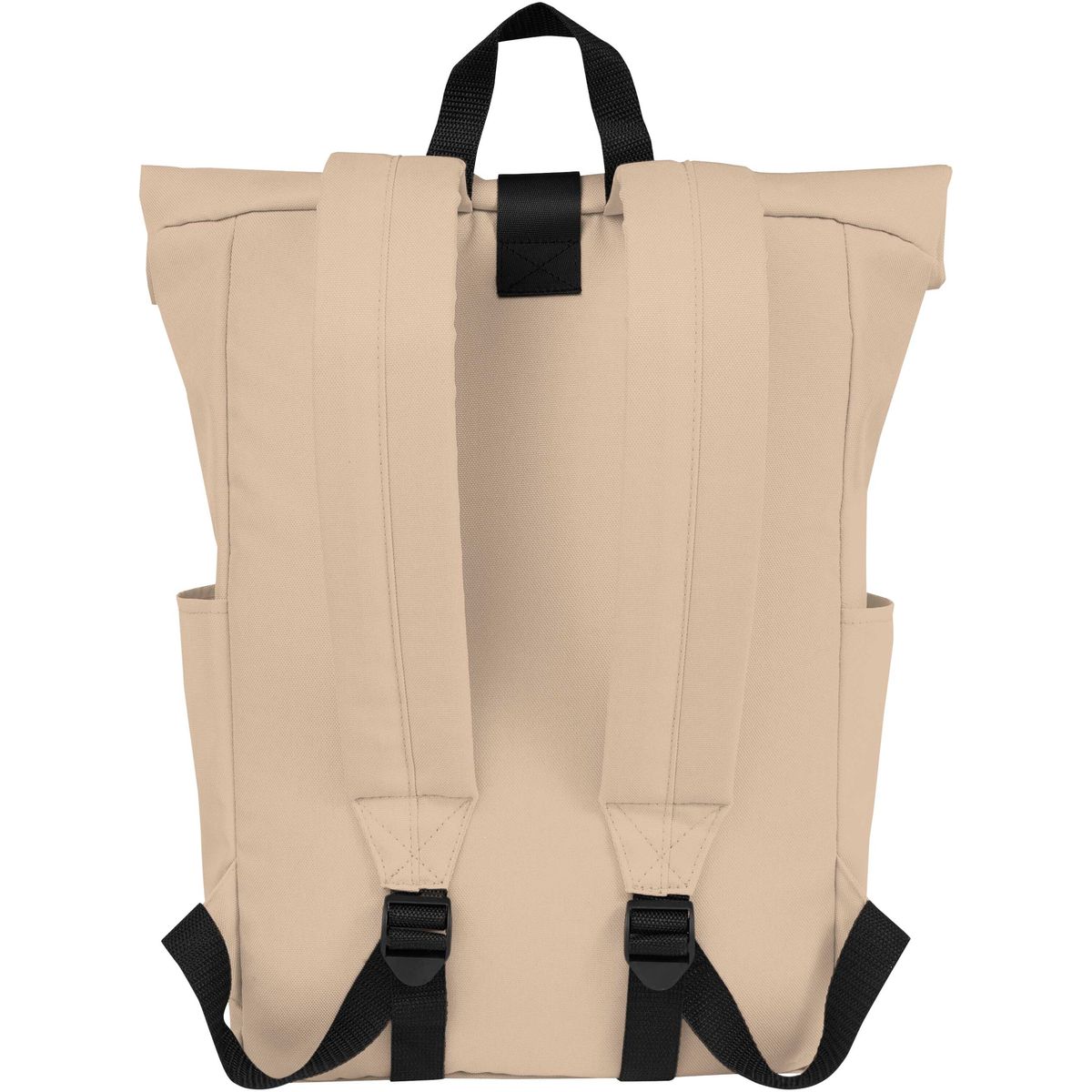 Mochilas recicladas repelentes al agua con cierre enrollable, 15,6 pulgadas, 18 litros
