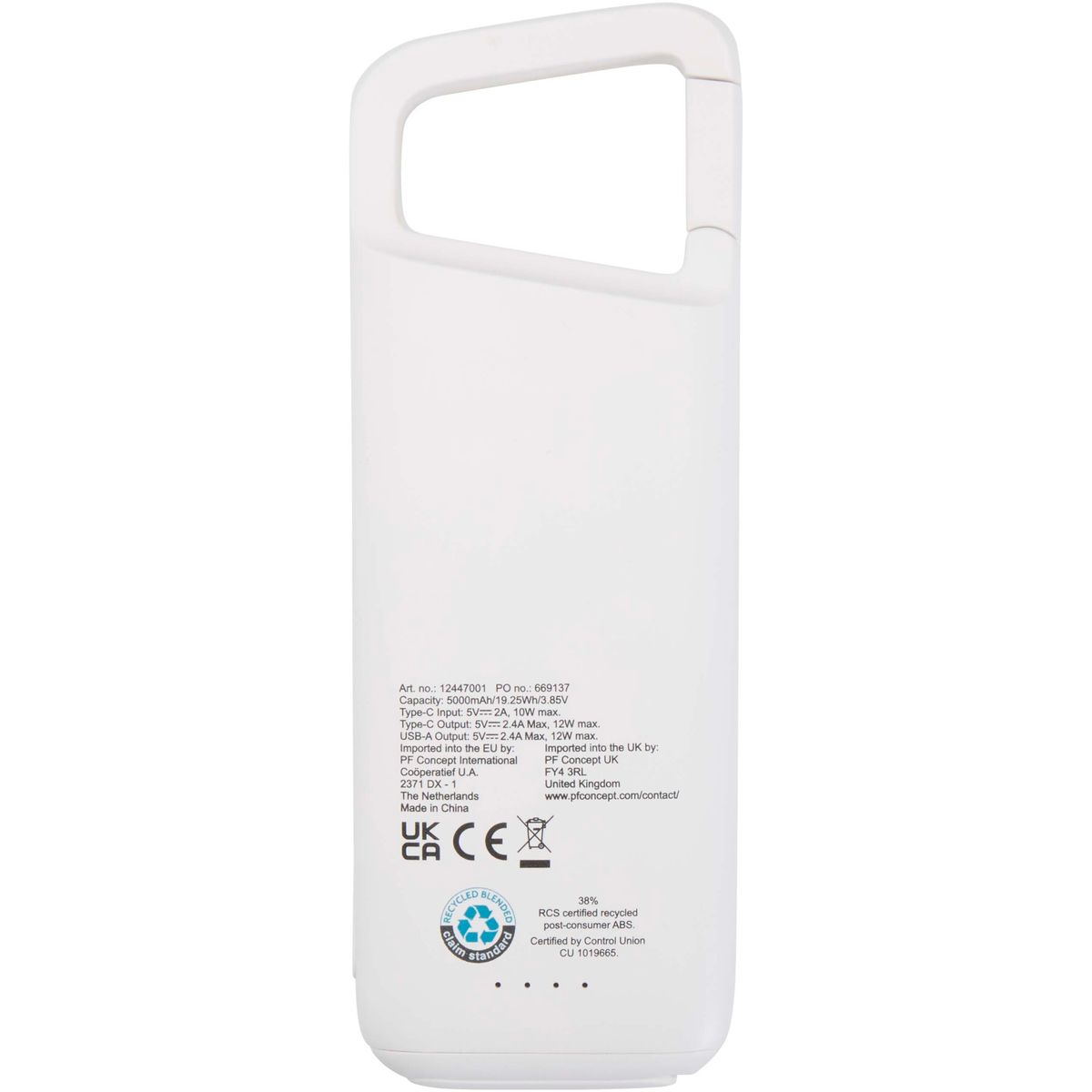 Power banks resistentes al agua de 5000 mAh con mosquetón