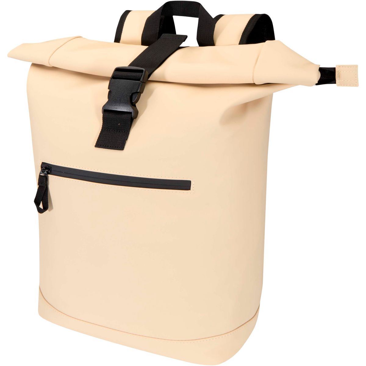 Mochilas de piel sintética reciclada resistentes al agua con cierre enrollable, 18 litros