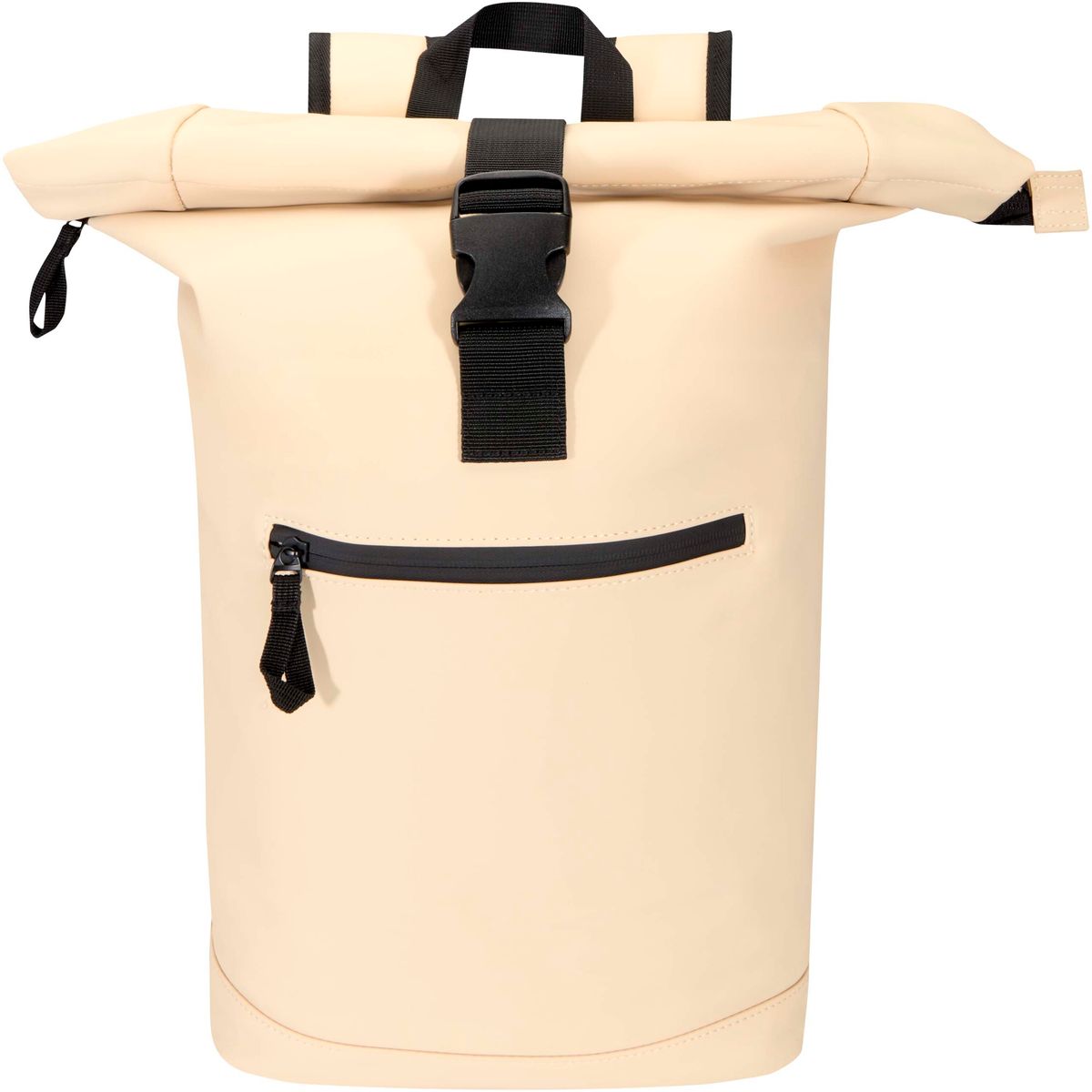 Mochilas de piel sintética reciclada resistentes al agua con cierre enrollable, 18 litros