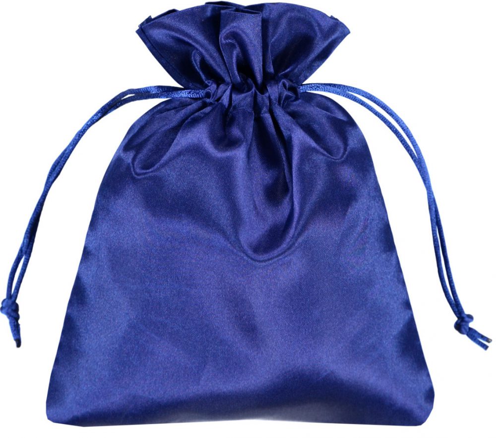 Bolsas de Satén Recicladas Azul
